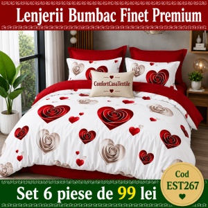 SET LENJERIE EAST COMFORT PENTRU PAT DUBLU FINET GROS EST267