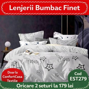 SET LENJERIE EAST COMFORT PENTRU PAT DUBLU FINET GROS EST279