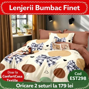 SET LENJERIE EAST COMFORT PENTRU PAT DUBLU FINET GROS EST298