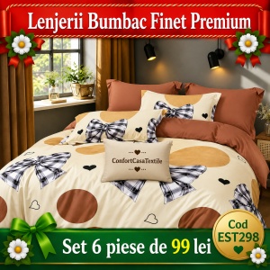 SET LENJERIE EAST COMFORT PENTRU PAT DUBLU FINET GROS EST298