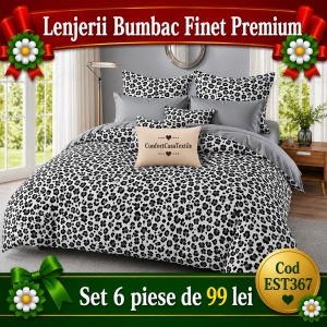 SET LENJERIE EAST COMFORT PENTRU PAT DUBLU FINET GROS EST367