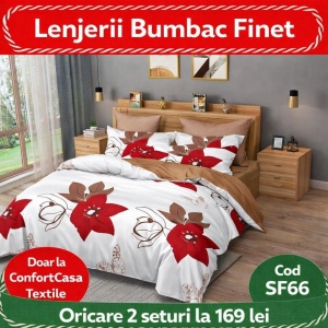 SET LENJERIE SKY HOME PENTRU PAT DUBLU FINET GROS SF66