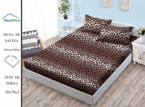 HUSA DE PAT CU ELASTIC CU 2 FETE DE PERNA 180X200 CM SKYH50