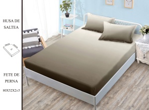 HUSA DE PAT CU ELASTIC CU 2 FETE DE PERNA PREMIUM 180X200 CM HSG46