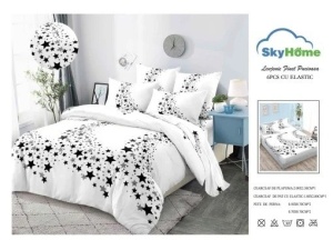 Set Lenjerie cu Elastic Finet 6 Piese SKYF05 - Img 2