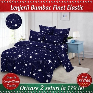 Set Lenjerie cu Elastic Finet 6 Piese SKYF08
