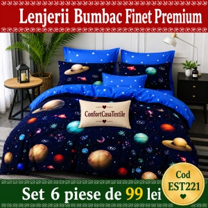SET LENJERIE EAST COMFORT PENTRU PAT DUBLU FINET GROS EST221