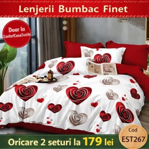 SET LENJERIE EAST COMFORT PENTRU PAT DUBLU FINET GROS EST267