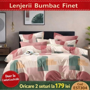 SET LENJERIE EAST COMFORT PENTRU PAT DUBLU FINET GROS EST304