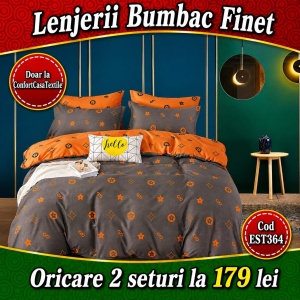 SET LENJERIE EAST COMFORT PENTRU PAT DUBLU FINET GROS EST364