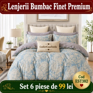 SET LENJERIE EAST COMFORT PENTRU PAT DUBLU FINET GROS EST382