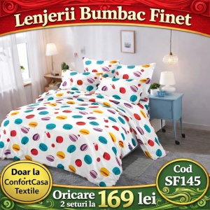 SET LENJERIE SKY HOME PENTRU PAT DUBLU FINET GROS SF145