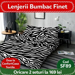 SET LENJERIE SKY HOME PENTRU PAT DUBLU FINET GROS SF89