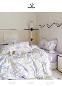 Lenjerie Bumbac 100% Percal cu elastic PRIB06