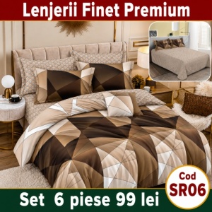 Lenjerie Bumbac Finet 6 piese SR06