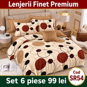 Lenjerie Bumbac Finet 6 piese SR54