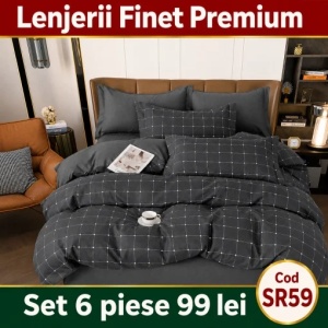 Lenjerie Bumbac Finet 6 piese SR59