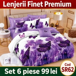 Lenjerie Bumbac Finet 6 piese SR62