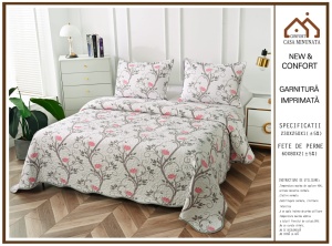 Set Cuvertura de Pat cu 2 Fete, 3 Piese, CUVS27 OFERTA 2 LA 189 LEI