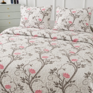 Set Cuvertura de Pat cu 2 Fete, 3 Piese, CUVS27 OFERTA 2 LA 189 LEI - Img 3