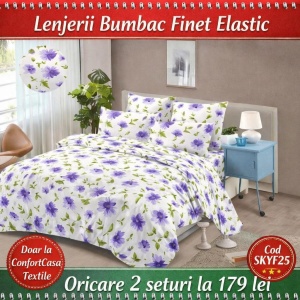 Set Lenjerie cu Elastic Finet 6 Piese SKYF25