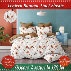 Set Lenjerie cu Elastic Finet 6 Piese SKYF29