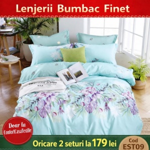 SET LENJERIE EAST COMFORT PENTRU PAT DUBLU FINET GROS EST09