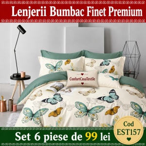 SET LENJERIE EAST COMFORT PENTRU PAT DUBLU FINET GROS EST157