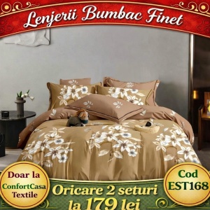 SET LENJERIE EAST COMFORT PENTRU PAT DUBLU FINET GROS EST168