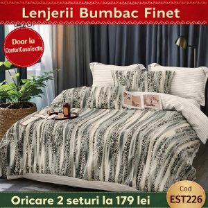 SET LENJERIE EAST COMFORT PENTRU PAT DUBLU FINET GROS EST226