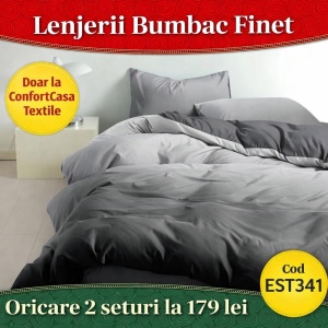 SET LENJERIE EAST COMFORT PENTRU PAT DUBLU FINET GROS EST341