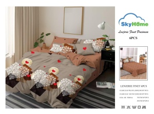 SET LENJERIE SKY HOME PENTRU PAT DUBLU FINET GROS SF118 - Img 2