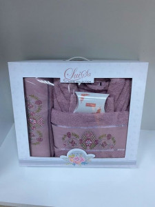 Set Prosoape si Halat din Bumbac 4 Piese LUISA LUS04