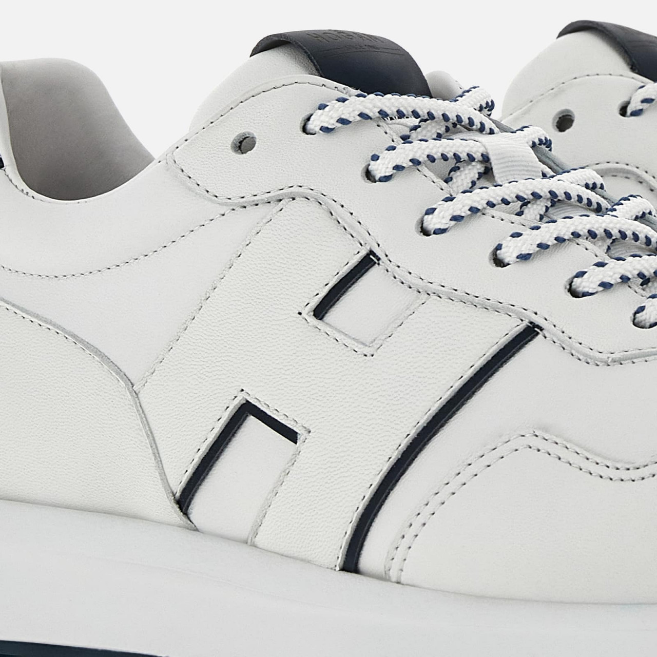 【送料&関税込】Hogan H601 Leather Sneakers Sneakers Hogan H601 WHITE, BROWN for Man