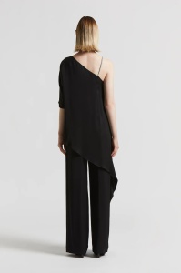 PESERICO |Asymmetrical viscose one-shoulder top - Img 2