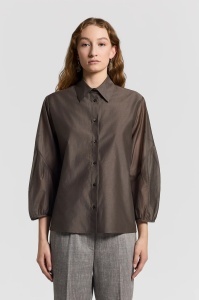 PESERICO | Silk and cotton organza shirt