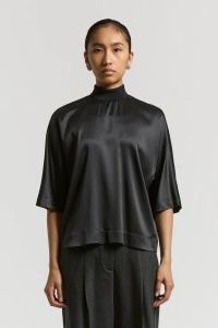 PESERICO | Stretch silk satin T-shirt
