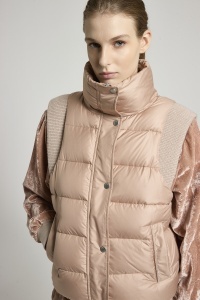 PESERICO | Bi-material down vest - Img 4