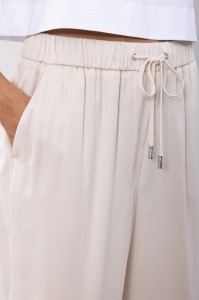 Peserico | Pants with elastic waistband and drawstring - Img 3