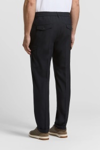 Viscose-blend chino trousers - Img 4