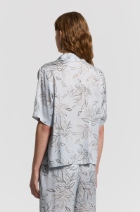 PESERICO | Printed viscose satin shirt - Img 2