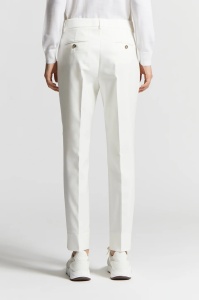 PESERICO | Compact cotton viscose trousers - Img 2