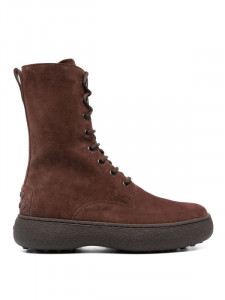 Tod's W. G: Lace-up Ankle Boots on Suede - Img 4
