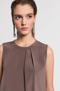 PESERICO | Silk crepe de chine top