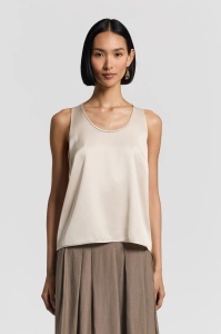PESERICO | Viscose satin top - Img 2