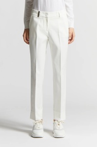PESERICO | Compact cotton viscose trousers