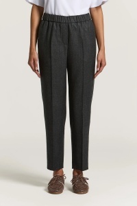 PESERICO |Lurex wool flannel trousers