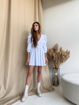 Rochie SCARLET cu guler atașat - Img 2