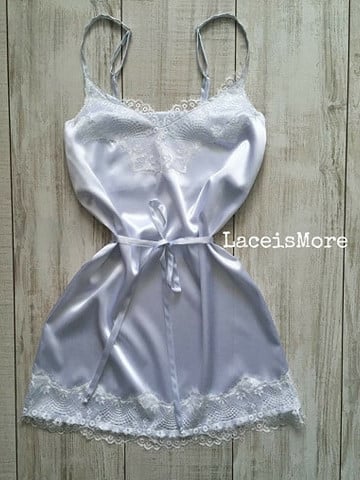 Rochie de noapte din satin - Img 1