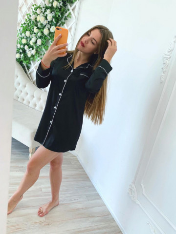 Rochie de noapte din satin - Img 1
